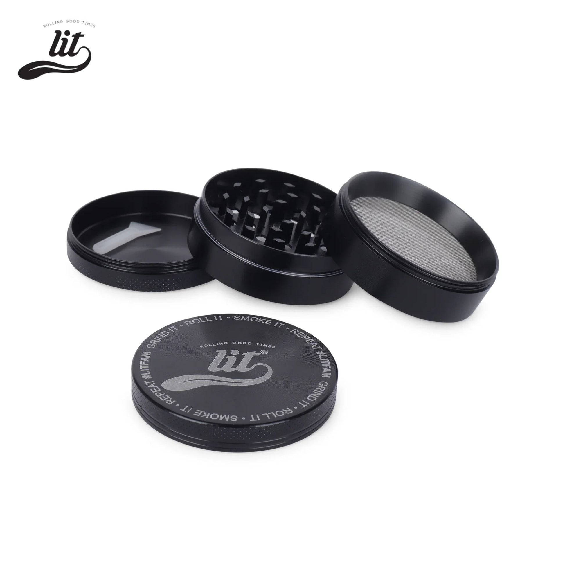 63 mm Herb Crusher- Black 