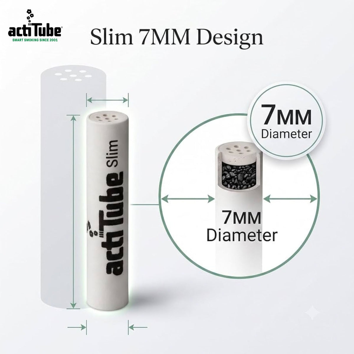 Actitube 7mm Slim Activated Charcoal Filters
