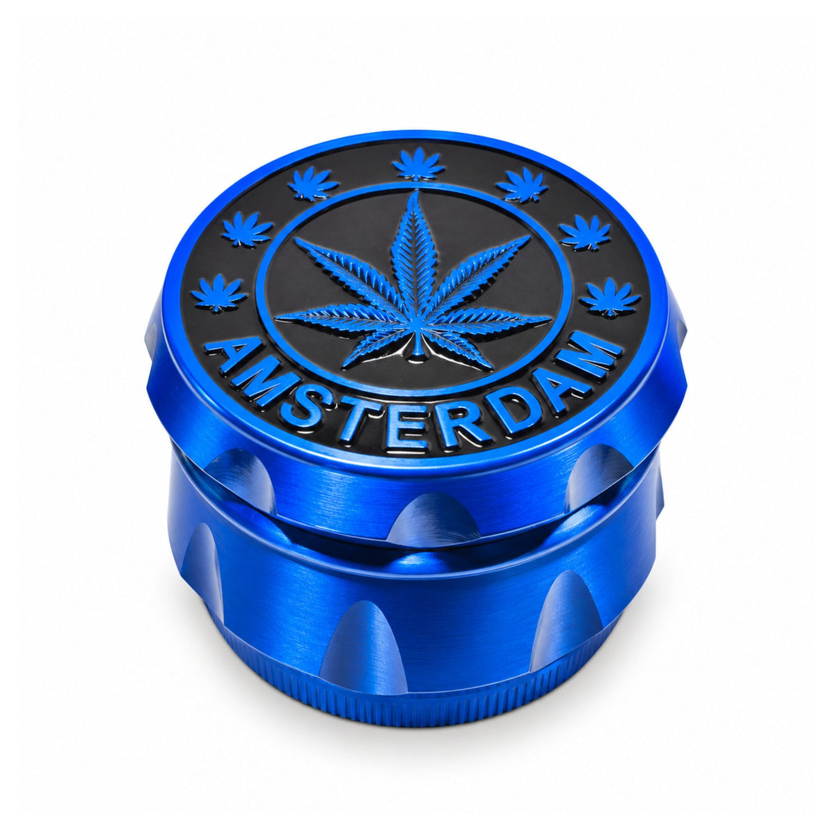 Amsterdam Premium Herb Crusher- Blue