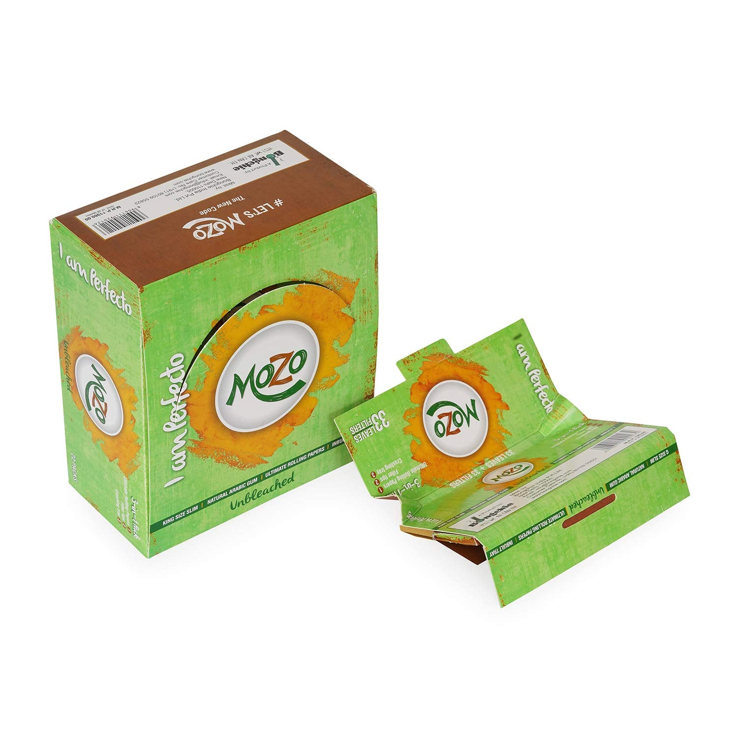 Bongchie Mozo Brown Rolling Papers Full Box_Top View