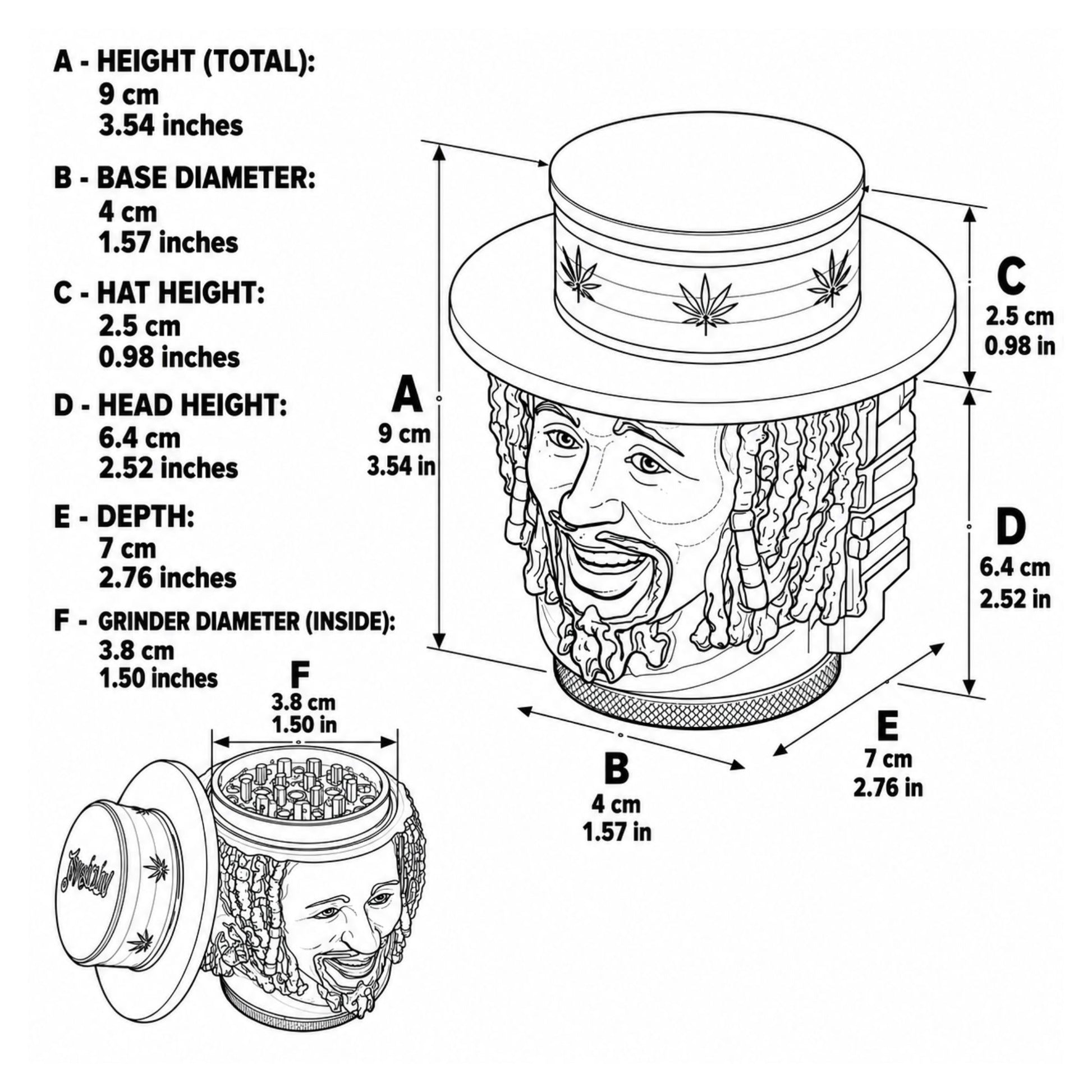 bob marley crusher all dimension