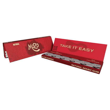 Bongchie Mozo 1 1/4th Size Brown Rolling Paper – Natural, Unbleached, and Slow-Burning for a Smoother Smoke