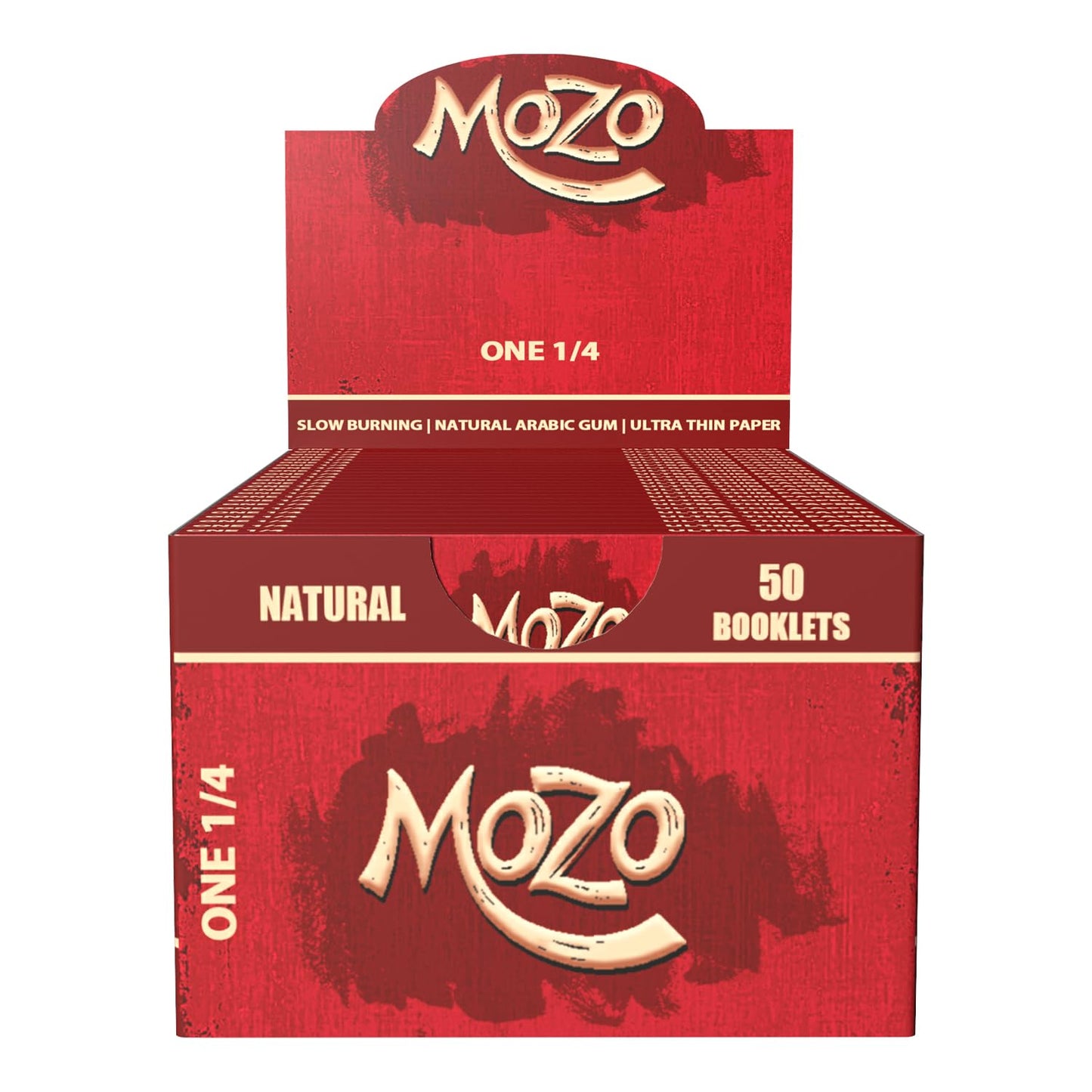 Bongchie Mozo 1 1/4th Size Brown Rolling Paper – Natural, Unbleached, and Slow-Burning for a Smoother Smoke
