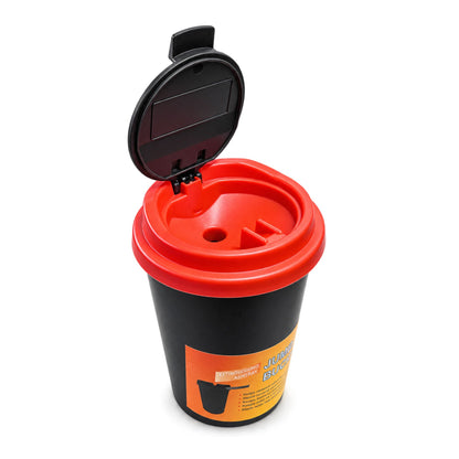 Cigarette Bucket ashtray With Lid- Red 