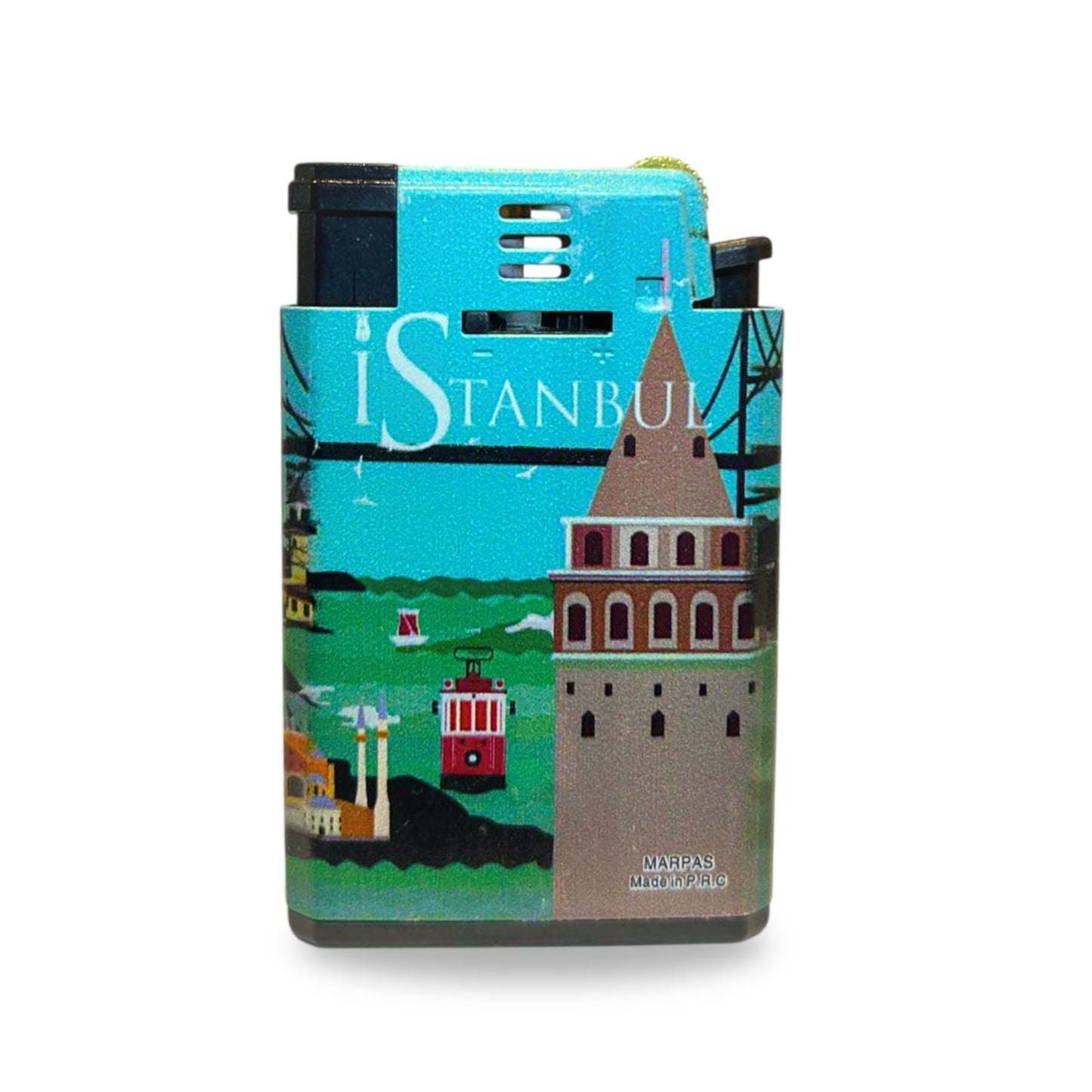 double flame printed lighter