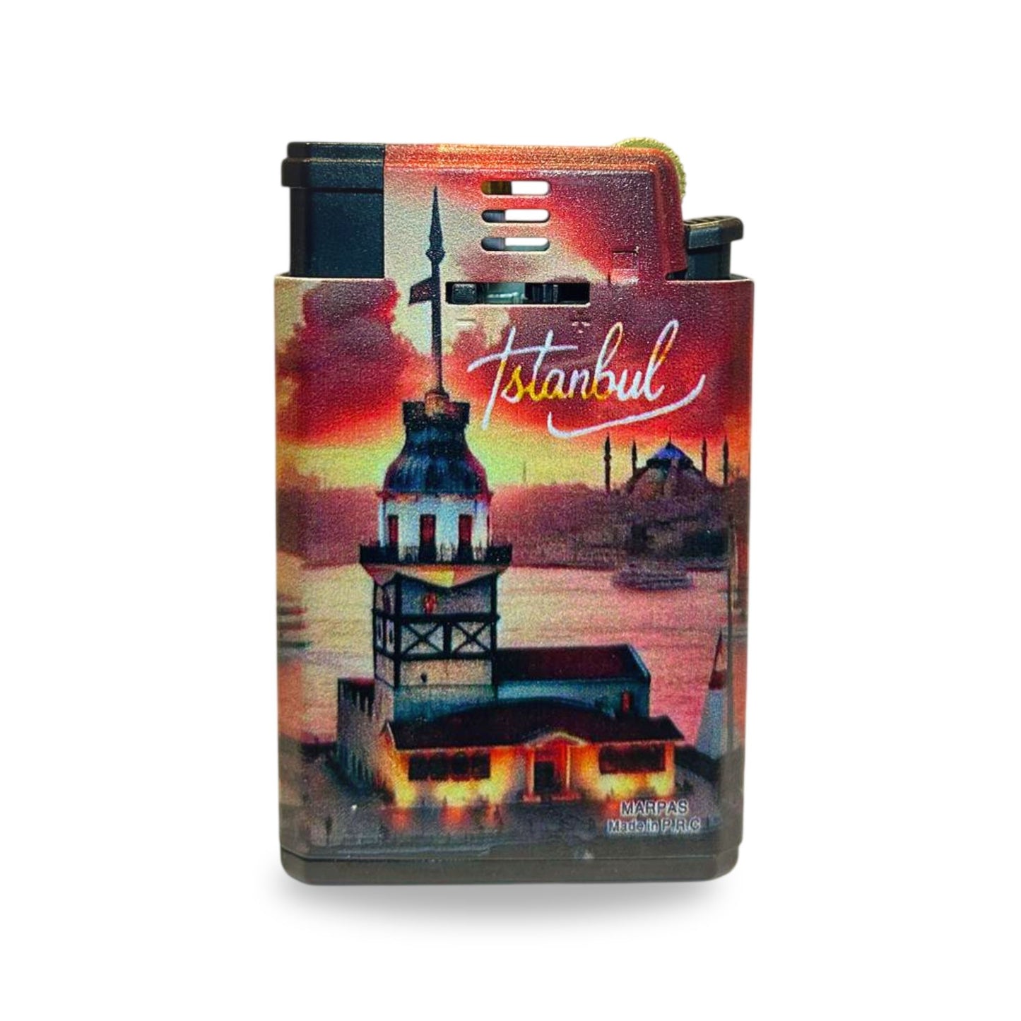double-flame printed lighter