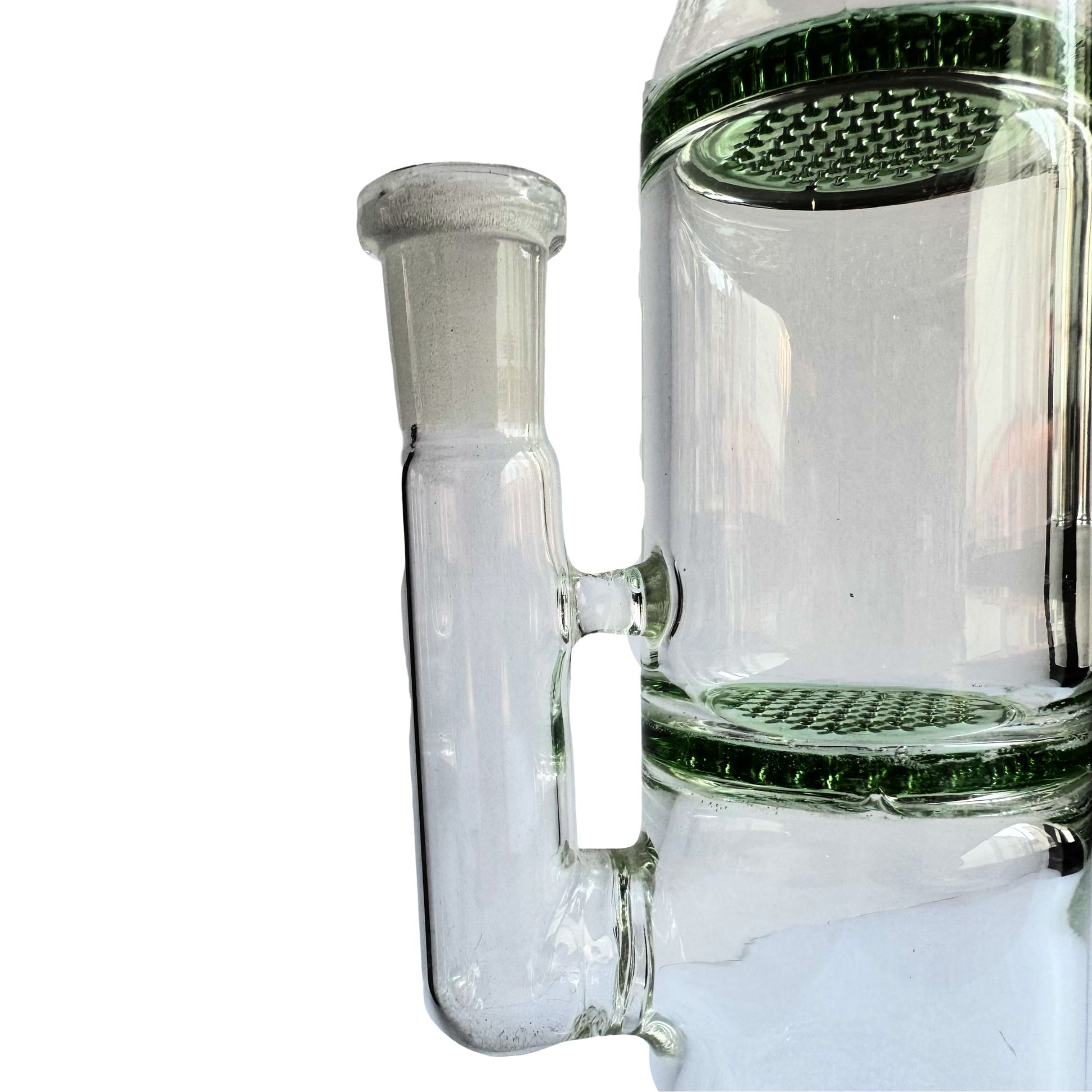 Double Percolator Borosilicate Glass Ash Catcher for Bongs 14mm Bowl Joint