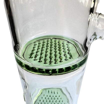 Double Percolator Borosilicate Glass Ash Catcher for Bongs 14mm Perc View