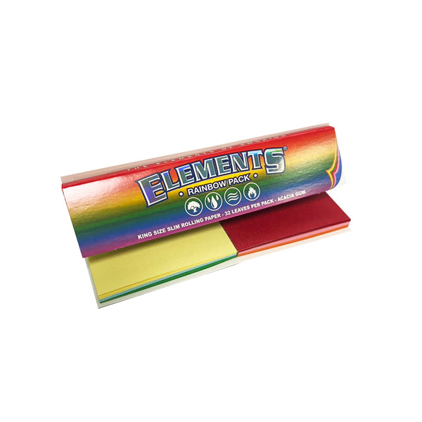 Elements Rainbow Connoisseur - Rolling Papers and Tips Pack