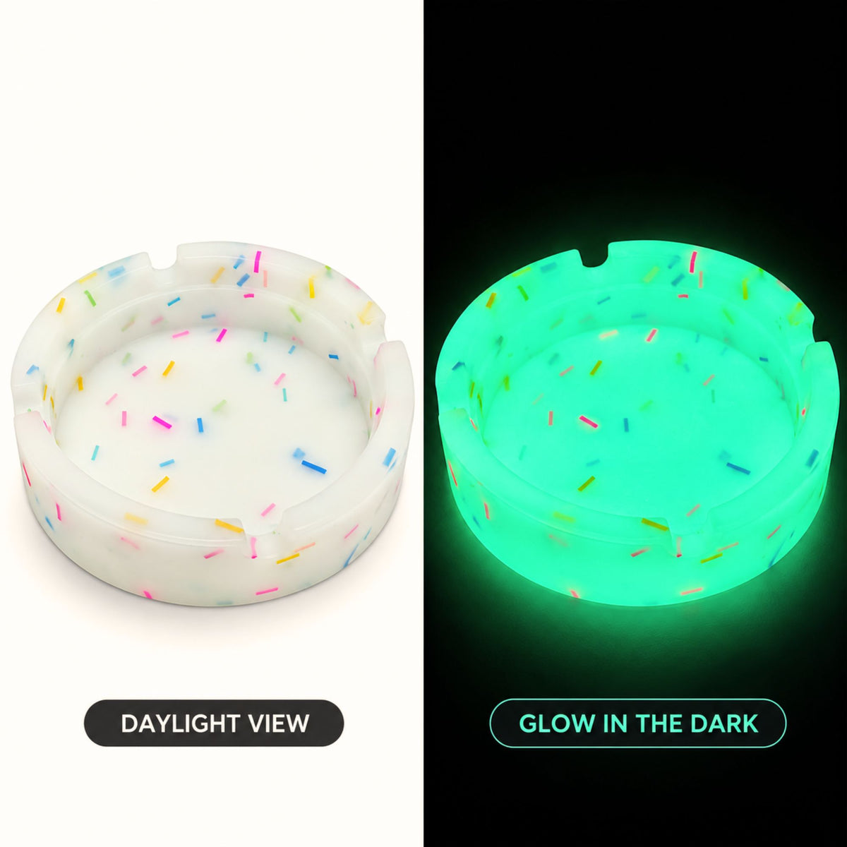 Glow In The Dark Silicone Ashtray