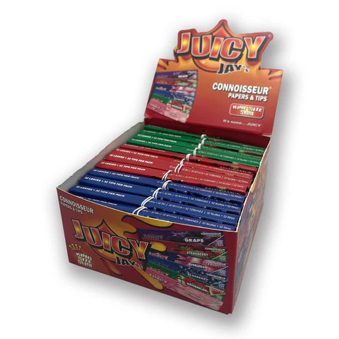 Juicy Jay’s Connoisseur King Size Rolling Papers & Tips Box