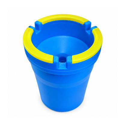 Jumbo Butt Plastic Bucket Ashtray- Blue