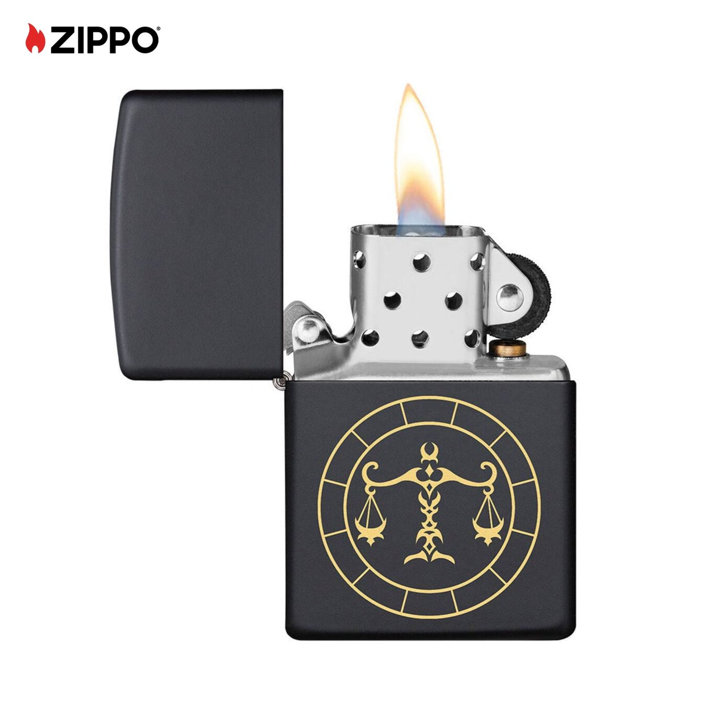 Libra Zippo Lighter  - Windproof Flame 
