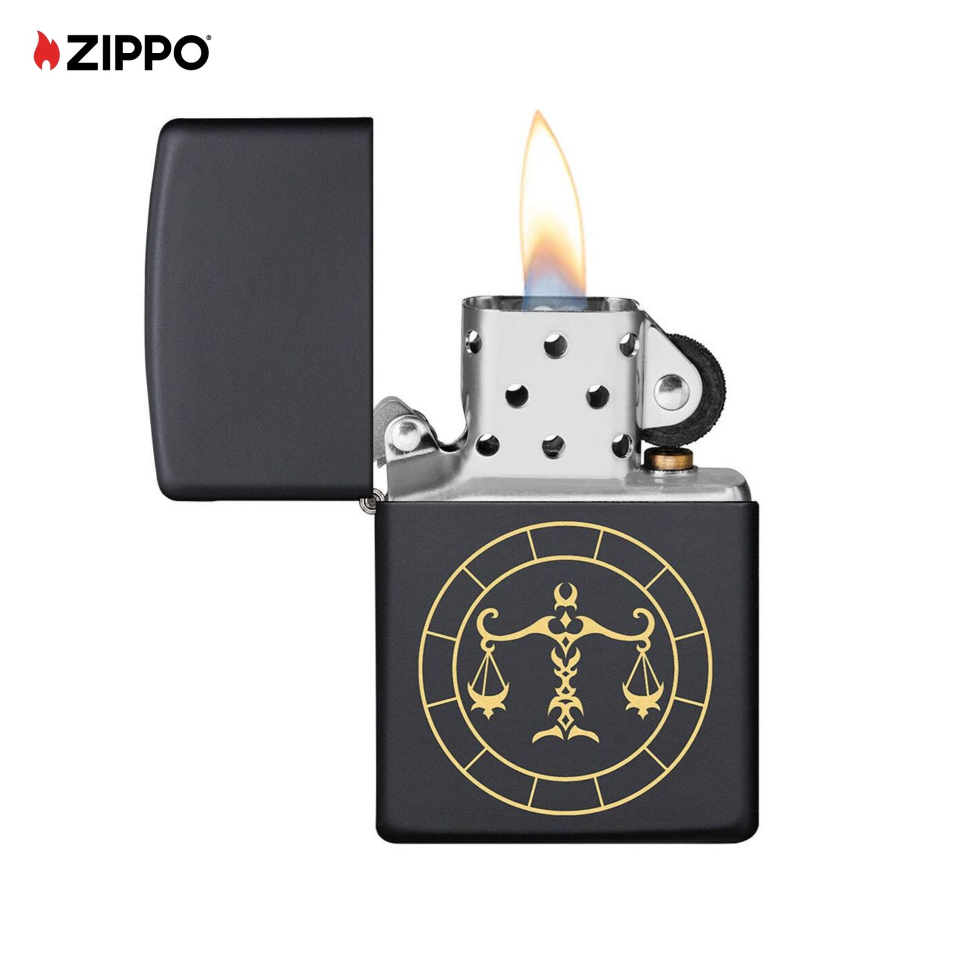Libra Zippo Lighter  - Windproof Flame 