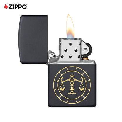 Libra Zippo Lighter  - Windproof Flame 
