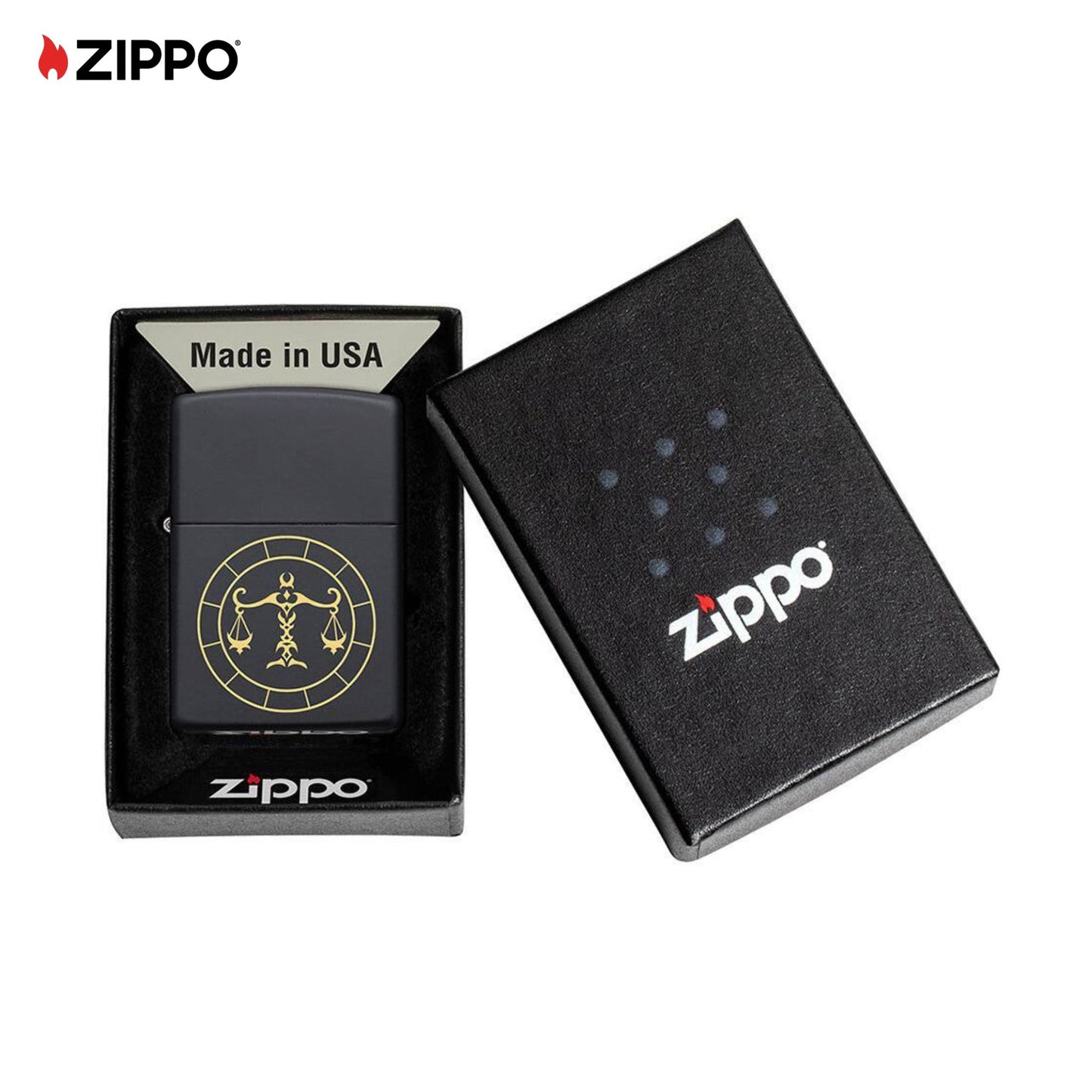 Libra Zodiac Zippo Lighter  Box