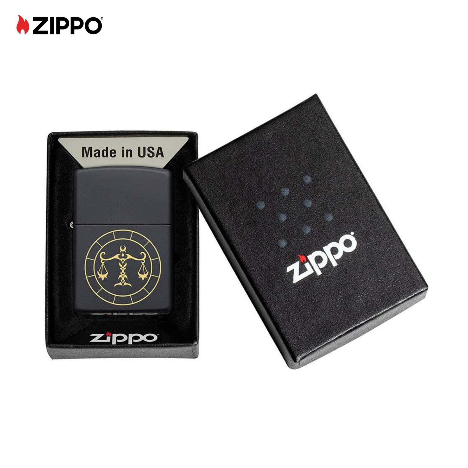 Libra Zodiac Zippo Lighter  Box