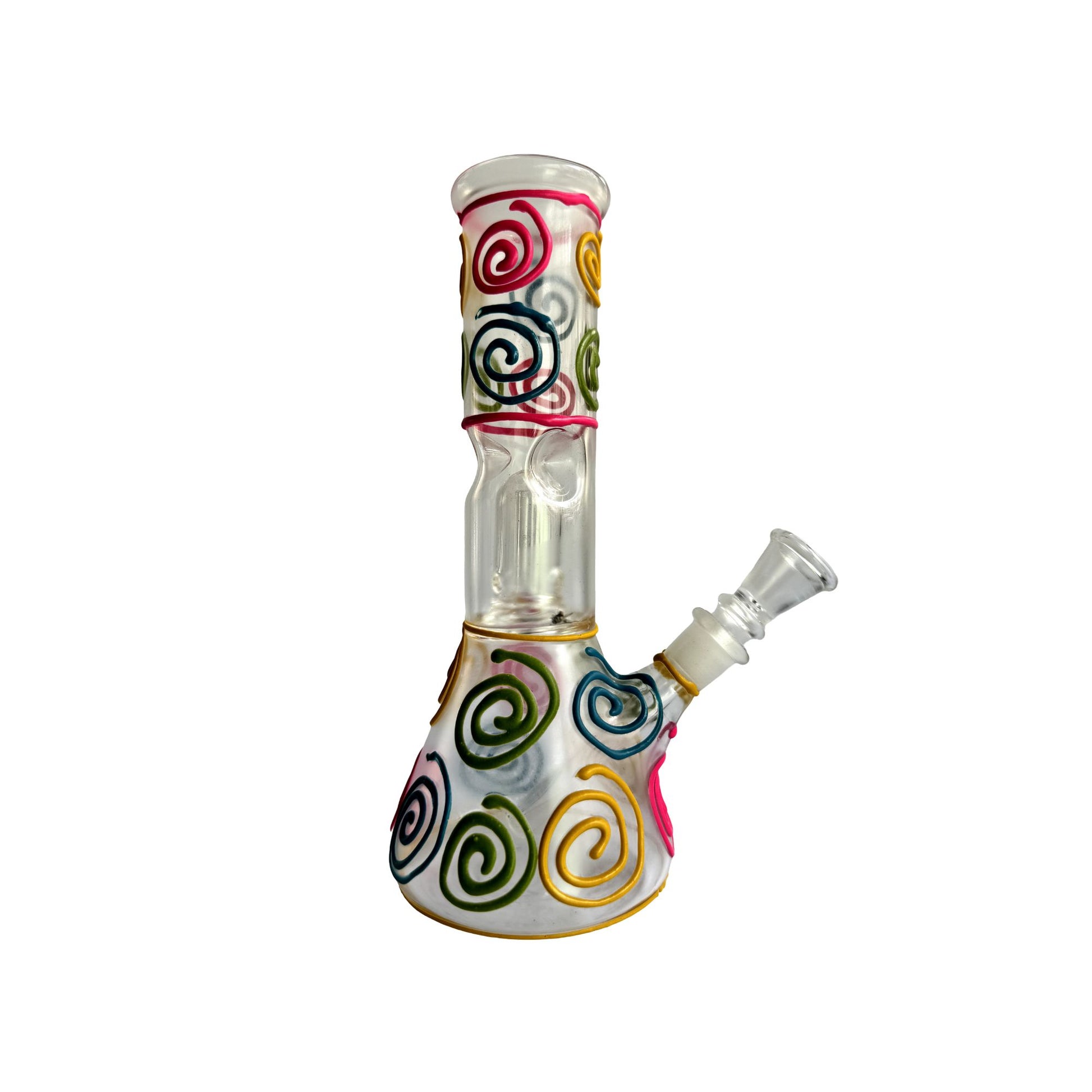 Multi-colored Glass Bong - Spiral