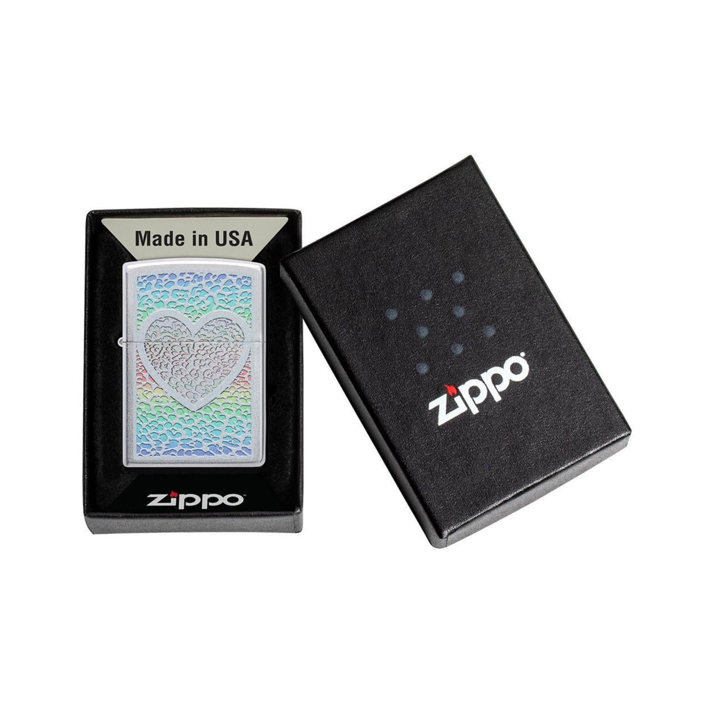 ZIPPO Heart Design Windproof Lighter