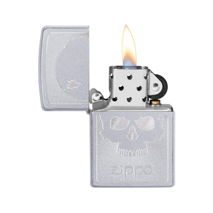 ZIPPO Skull With Lines Windproof Lighter