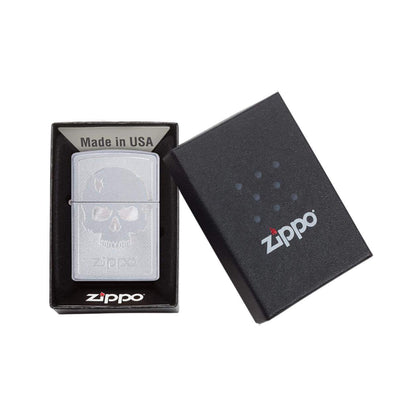 ZIPPO Skull With Lines Windproof Lighter