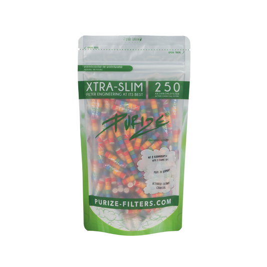 PURIZE XTRA Slim 5.9mm Filters Pack of 250 - Rainbow