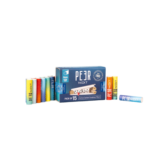 Peer Next Active Carbon Filters | 6mm - Pack of 15