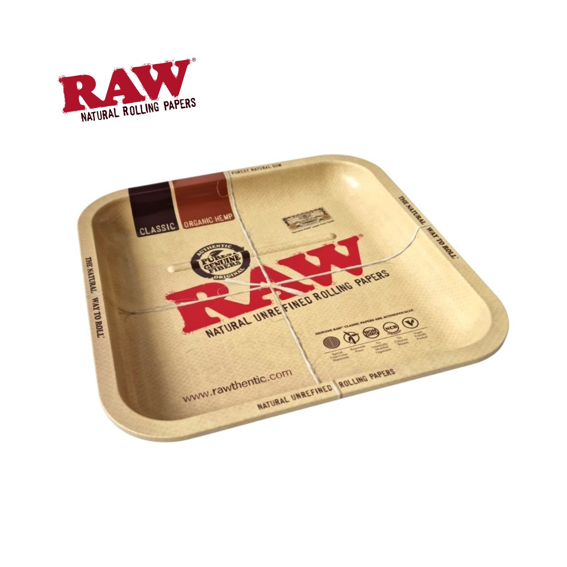 RAW Classic Square Metal Rolling Tray - Small
