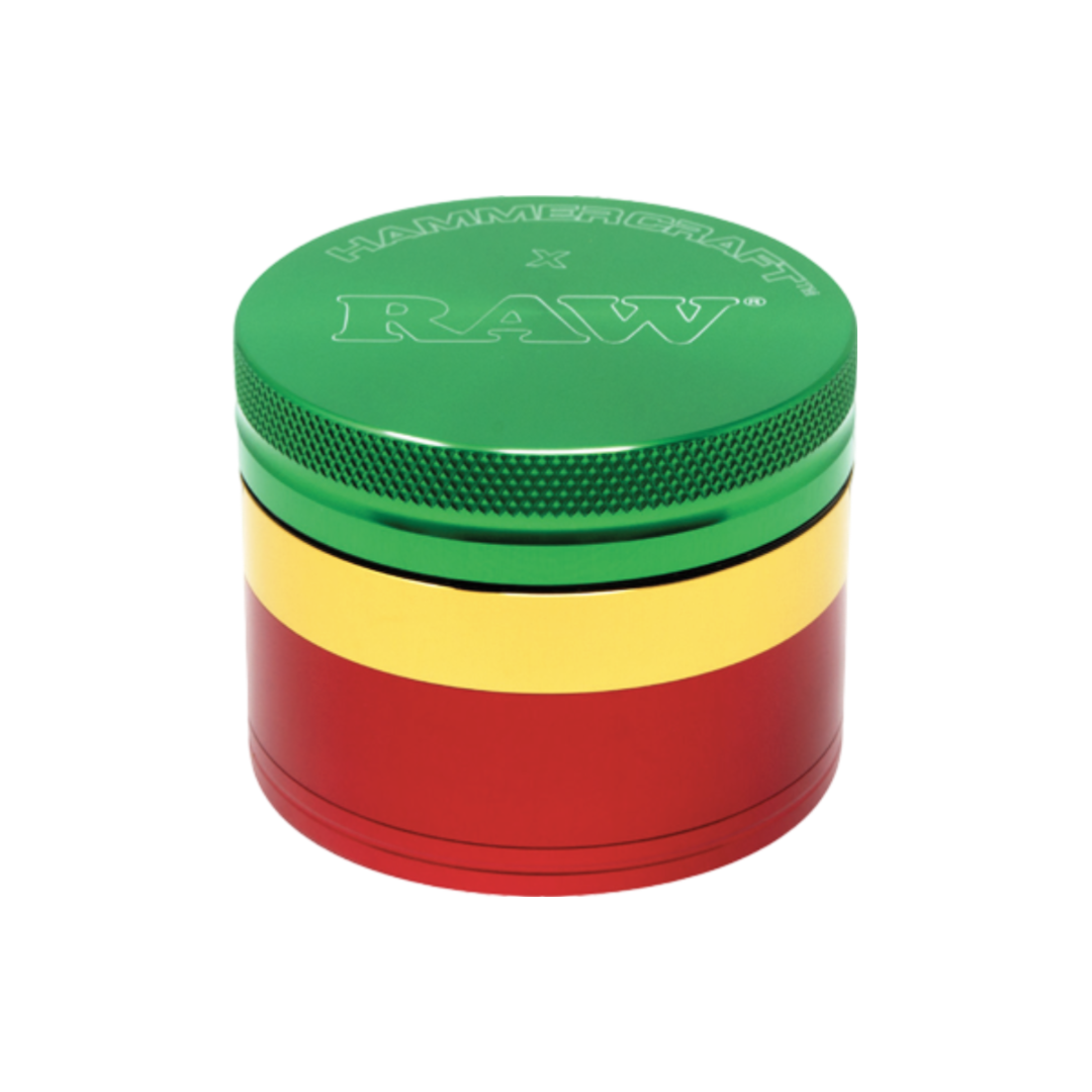 Hammercraft x RAW 4-Piece Grinders - Red