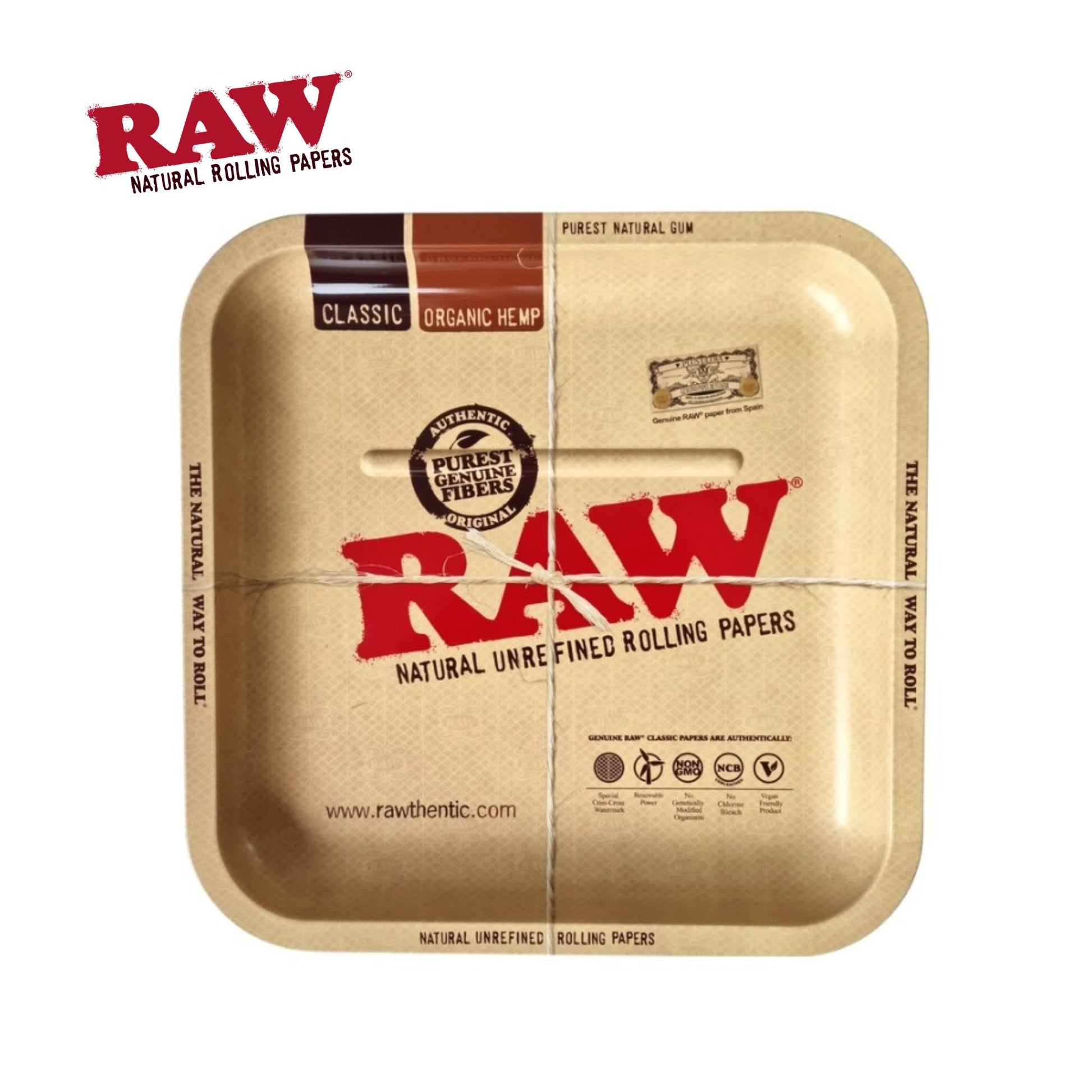 RAW Classic Square Metal Rolling Tray - Small