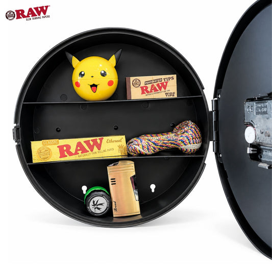 Raw Hidden Storage Wall Clock