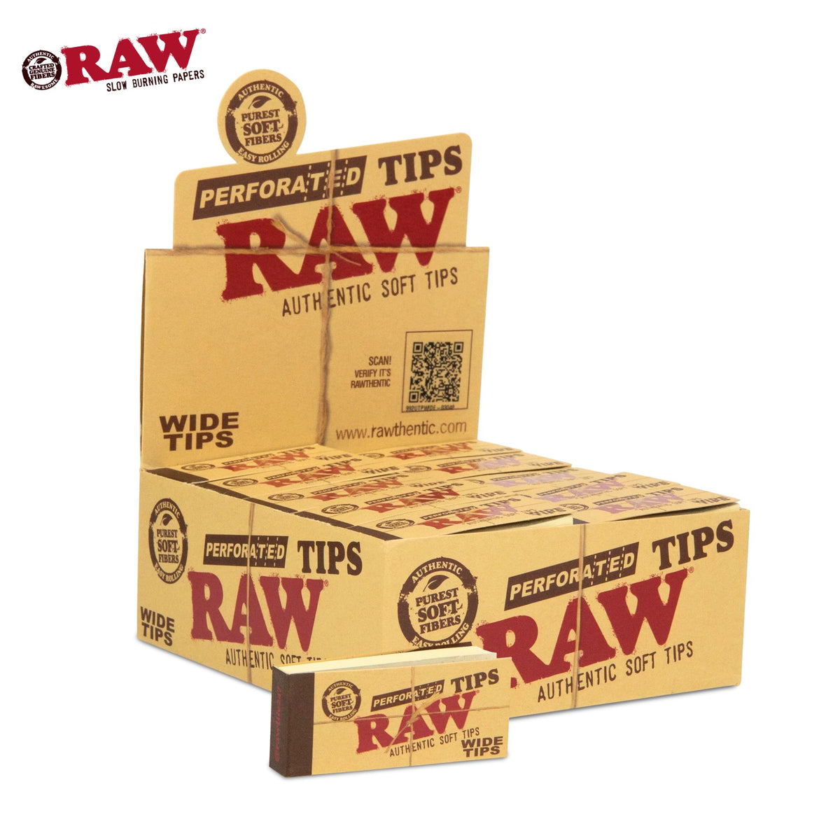 RAW PERFORATED TIPS BOX
