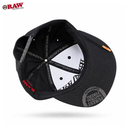 Raw Plain Black Baseball Hat