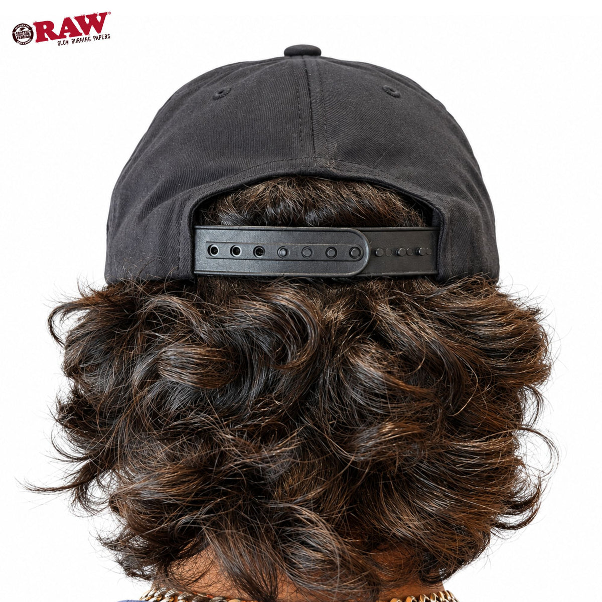 Adjustable Snapback of Raw Poker Cap