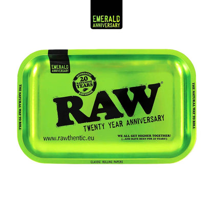 RAW Emerald Green 20th Anniversary Rolling Tray Limited Edition