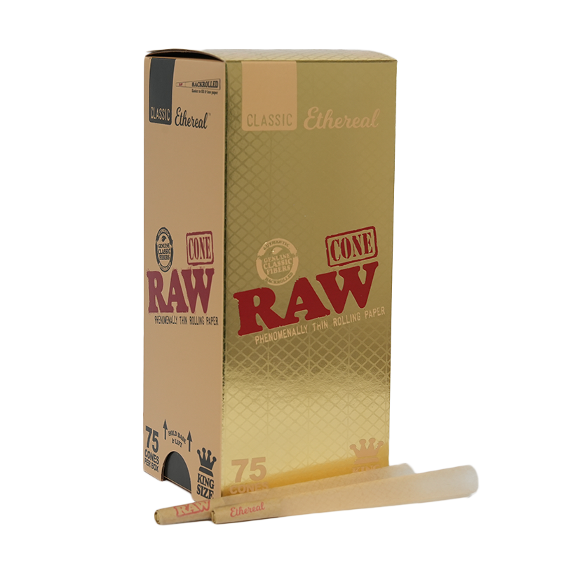 RAW Ethereal Pre-rolled Cones Box