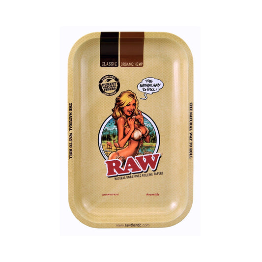 RAW GIRL Rolling Tray Small Front