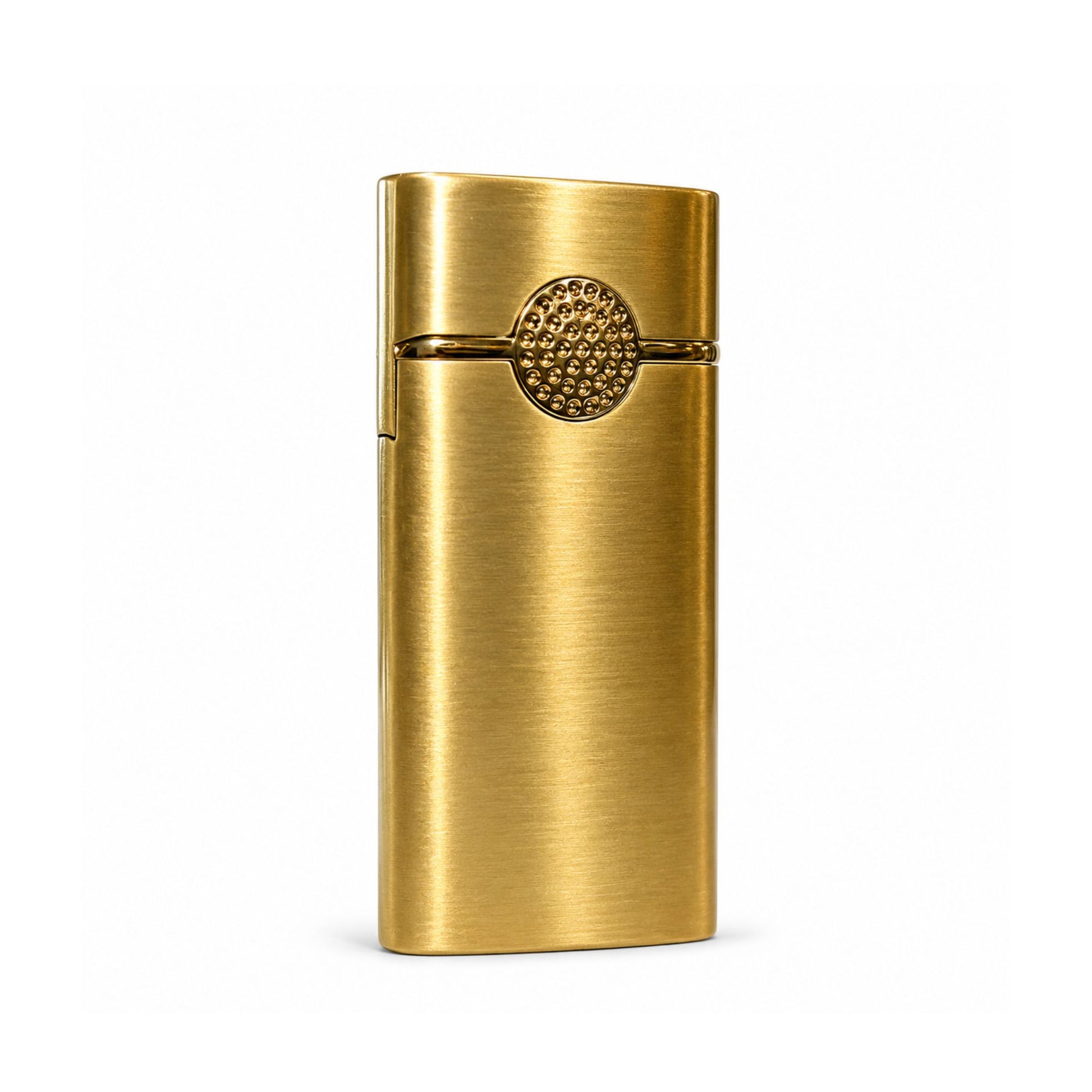 Slim Pink Flame Jet Lighter - Gold