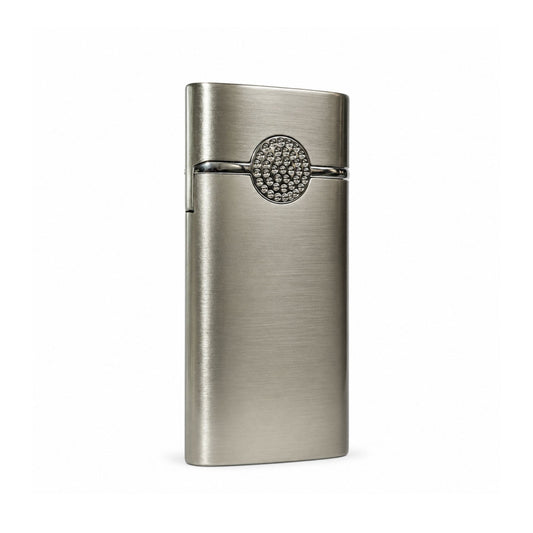 Pink Flame Jet Lighter - Silver