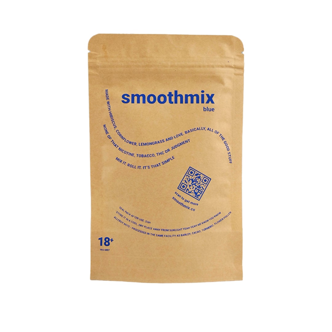 SMOOTHMIX BLUE Herbal Smoking Blend 20g_Back