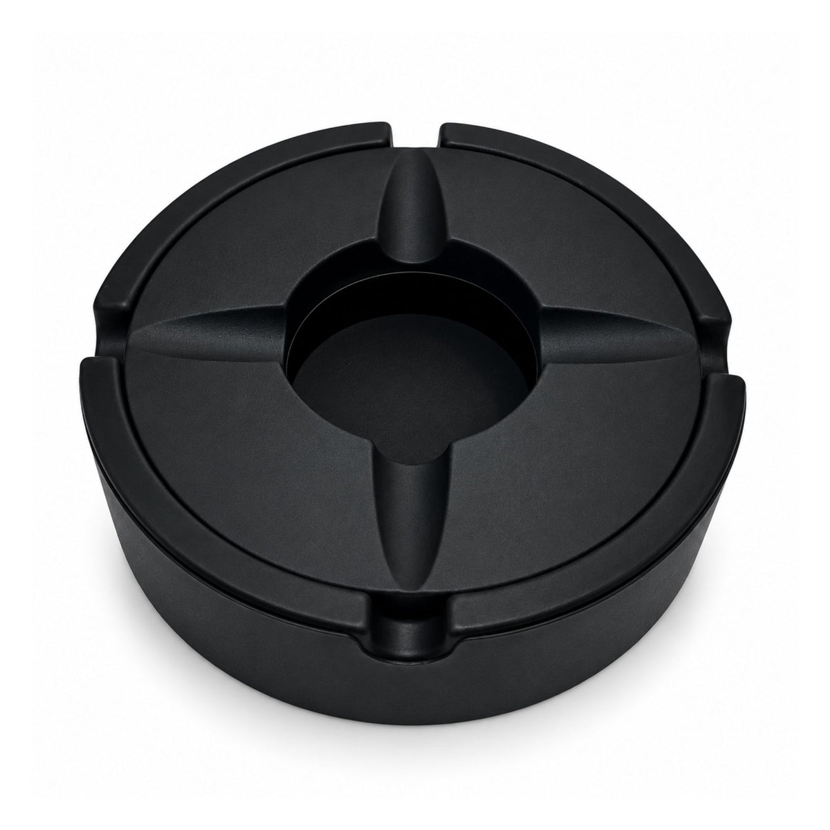 Silicone Cigar Ashtray With Lid- Black