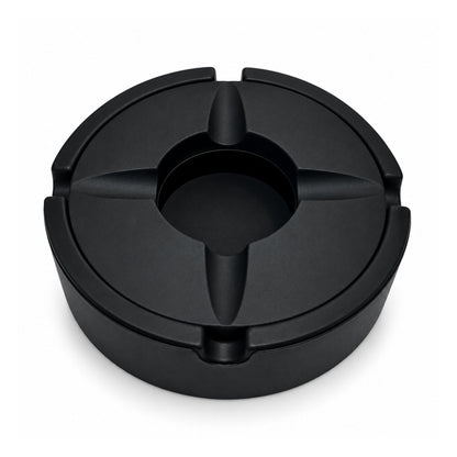 Silicone Cigar Ashtray With Lid- Black