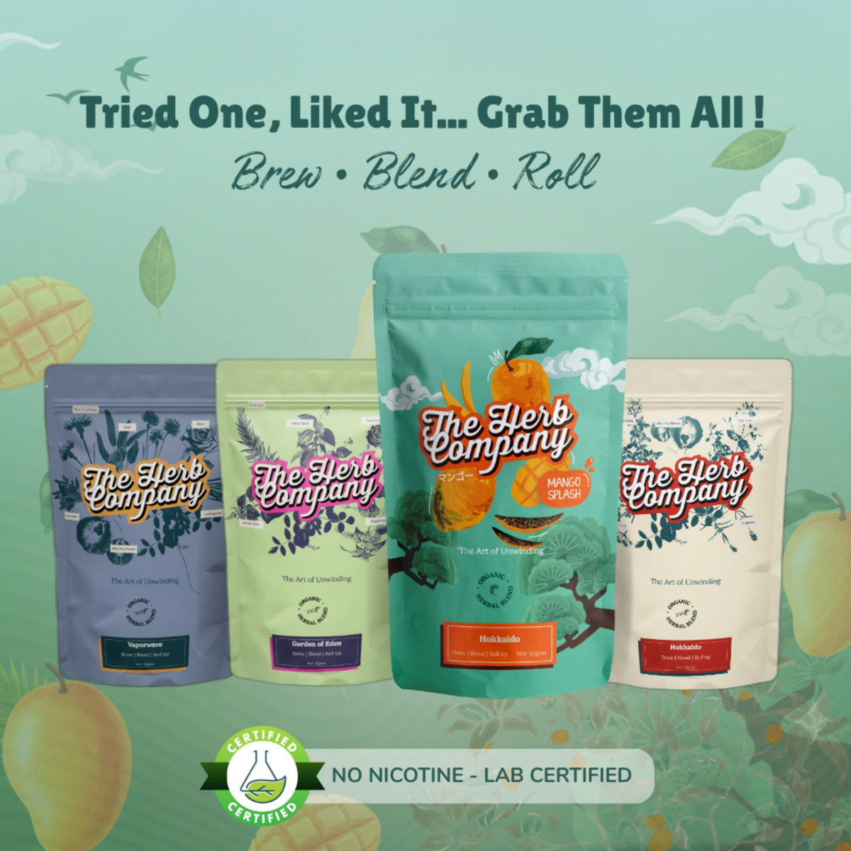 NON Nicotine Herbal Blend - Mango Splash 