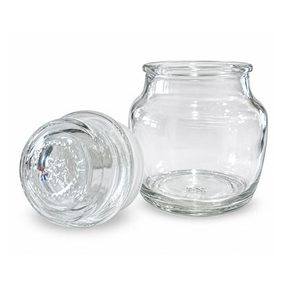 Transparent Glass Storage Jar