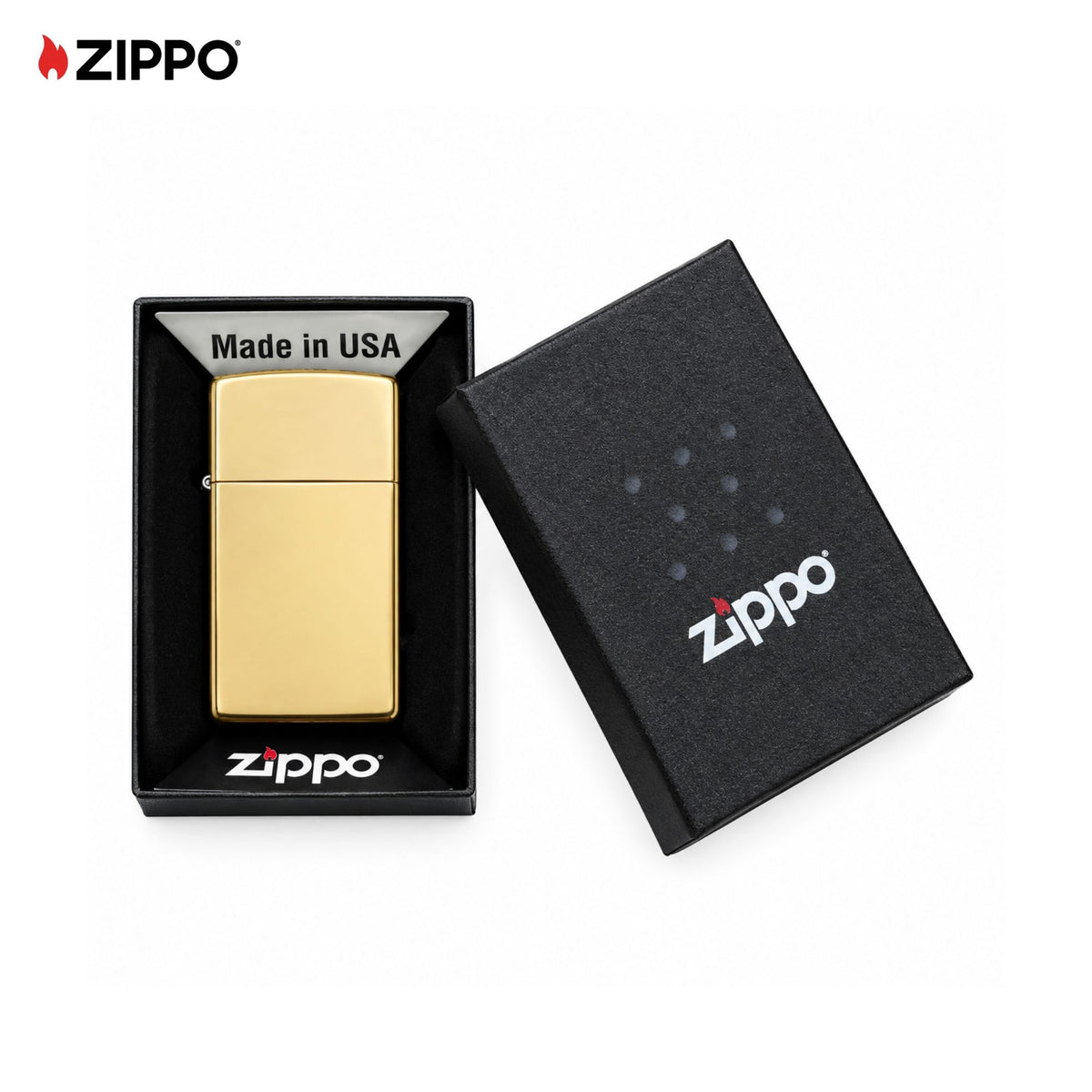 Zippo Gold Brass Mini Lighter 