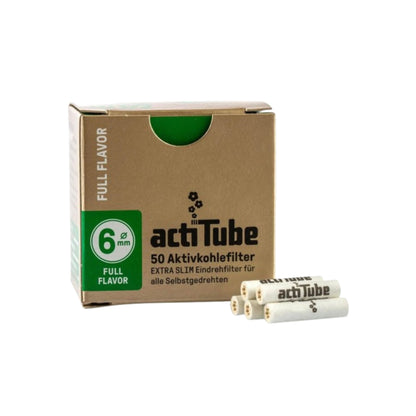 Actitube charcoal 6mm  filter tips
