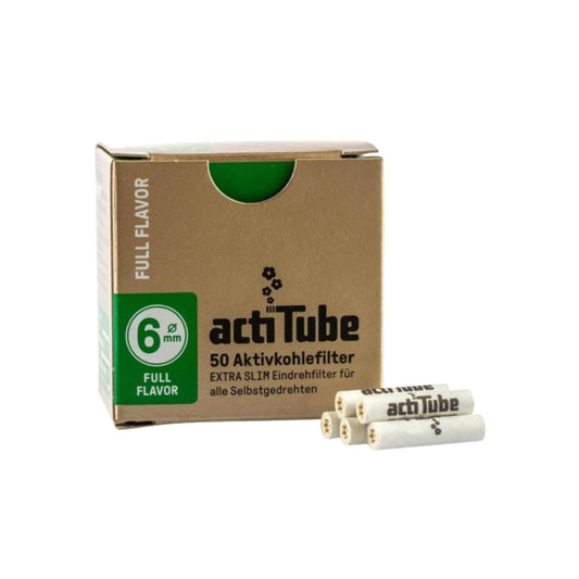 Actitube charcoal 6mm  filter tips
