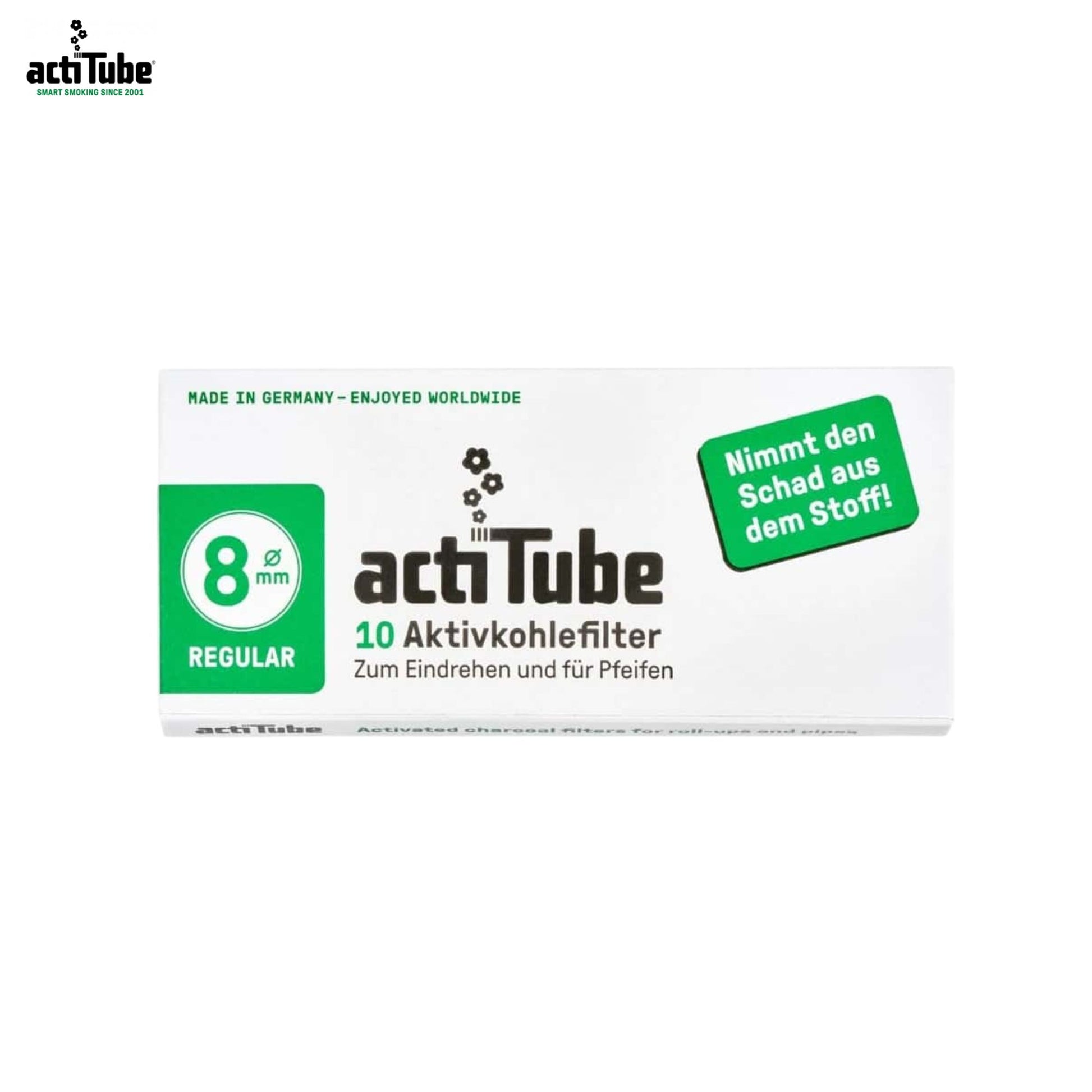 Actitube Regular 8mm  filters | Pack of 10 