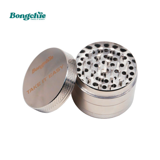 Silver 4 Piece Herb Grinder