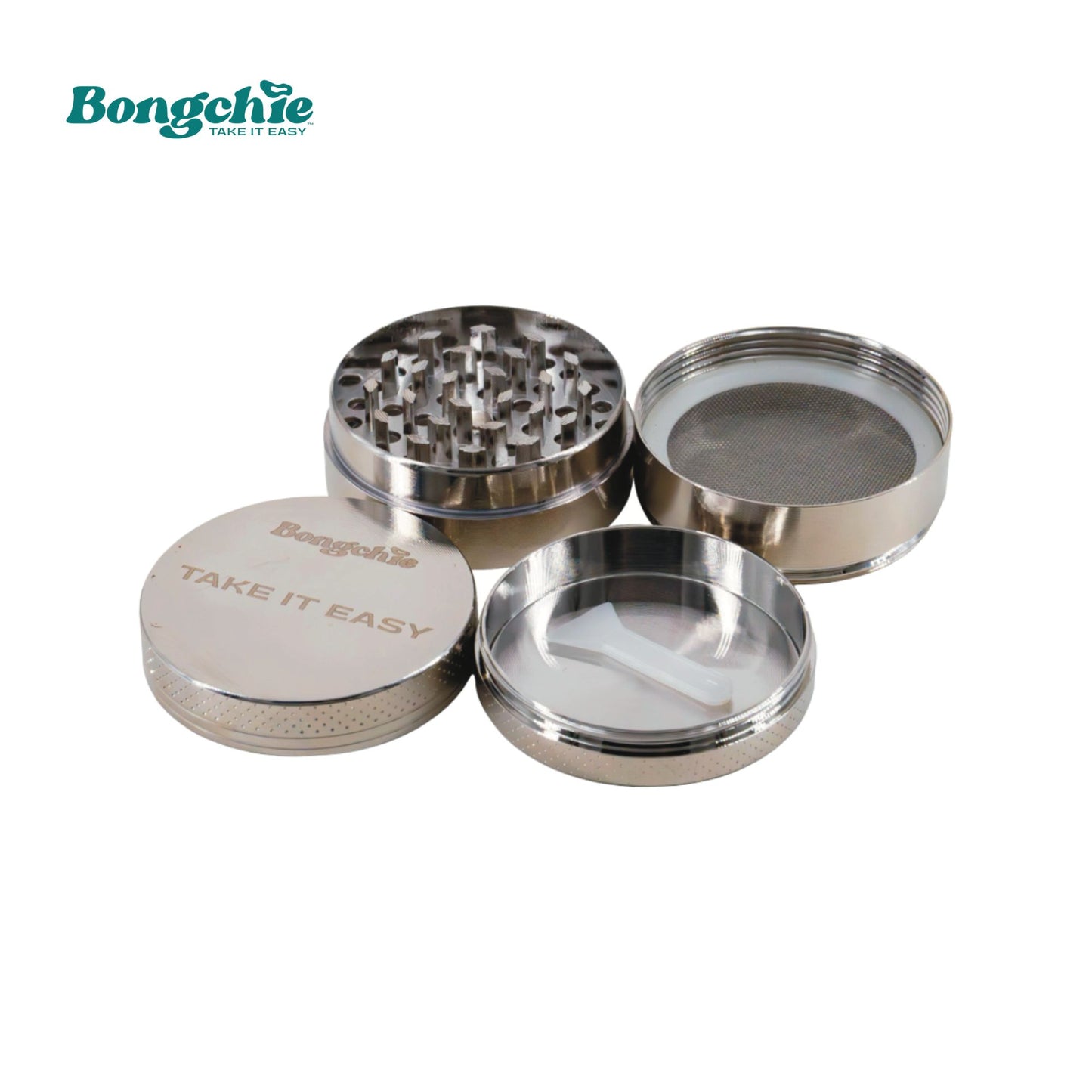 Silver 4 Piece Herb Crusher